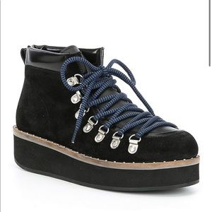 Free People | Suede Flatform Hiker Booties